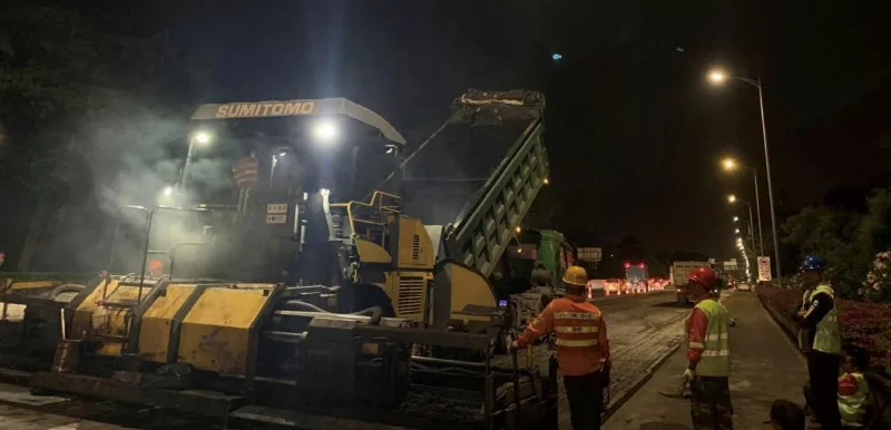 广州机场高速公路蚌湖路段路面维修工程